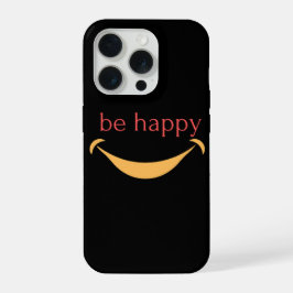 Sei glücklich iphone 15 pro case ästhetisches Läch Hülle