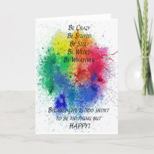 Sei glücklich karte