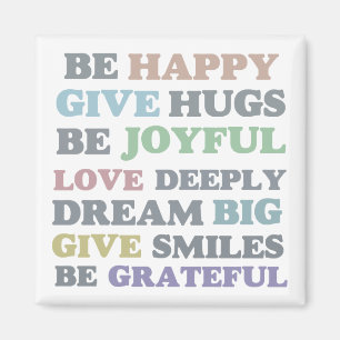 Sei glücklich magnet