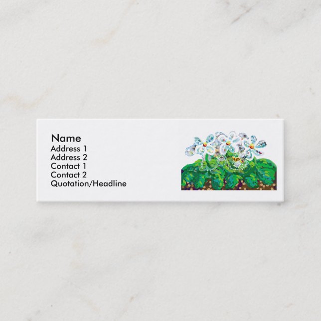 Sei glücklich mini visitenkarte (Vorderseite)