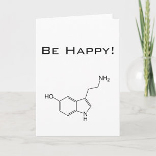 Sei glücklich! Serotonin Karte