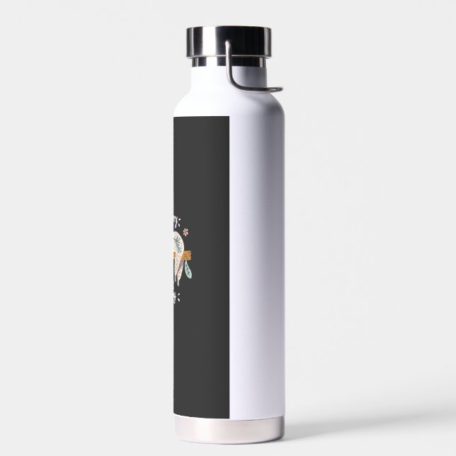 Sei glücklich, süßer fauler lustiger Faultier, Mäd Trinkflasche (Links)