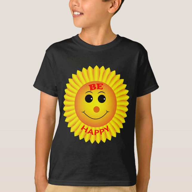 Sei glücklich T-Shirt (Vorderseite)
