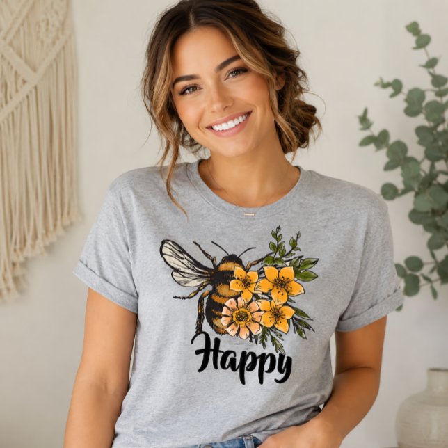 Sei glücklich T-Shirt (Von Creator hochgeladen)