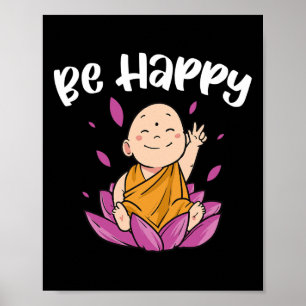 Sei Glücklich Yoga Poster