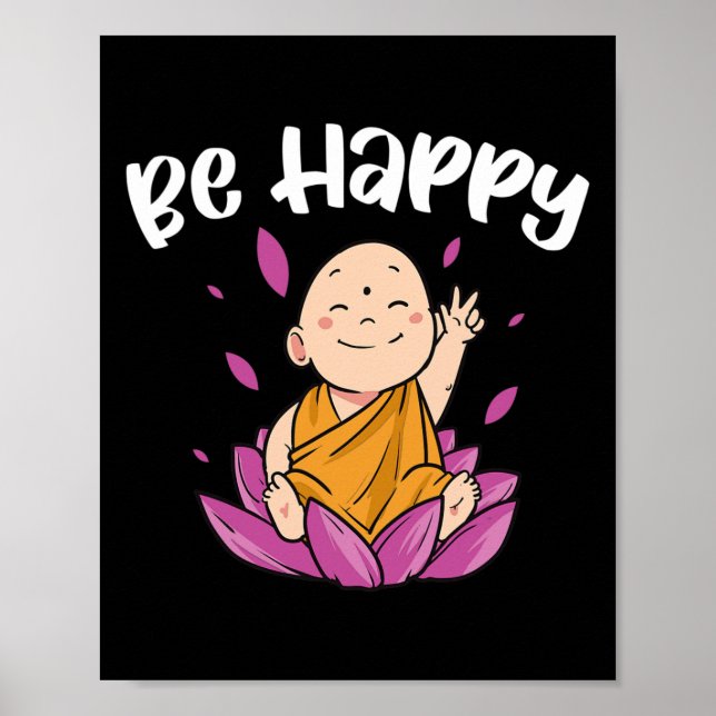 Sei Glücklich Yoga  Poster (Vorne)