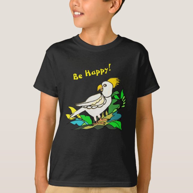 Sei glücklicher Kakadu T-Shirt (Vorderseite)