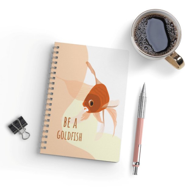 Sei Goldfish Modern Simple Vector Illustration Notizbuch (Von Creator hochgeladen)