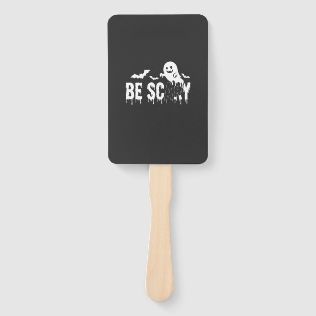 Sei Gruselig Halloween-Geist Fledermaus Design_1 Fächer (Vorderseite)