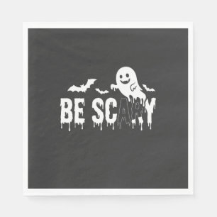 Sei Gruseliger Halloween-Geist Fledermaus Design_1 Serviette