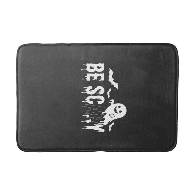 Sei Gruseliges Halloween-Geist-Fledermaus-Design_1 Badematte (Vorderseite)