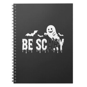 Sei Gruseliges Halloween-Geist-Fledermaus-Design_1 Notizblock