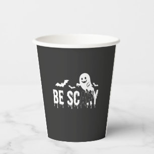 Sei Gruseliges Halloween-Geist-Fledermaus-Design_1 Pappbecher