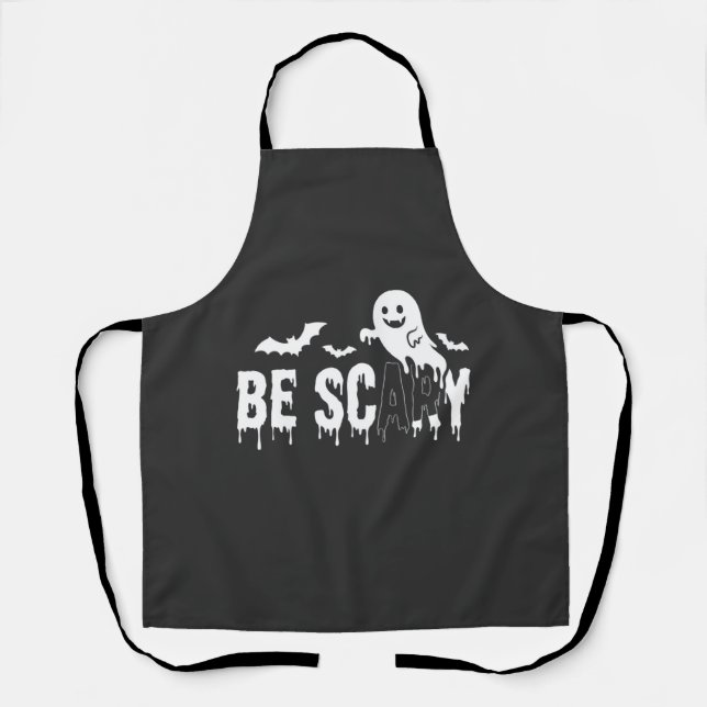 Sei Gruseliges Halloween-Geist Fledermaus Design_1 Schürze (Vorderseite)