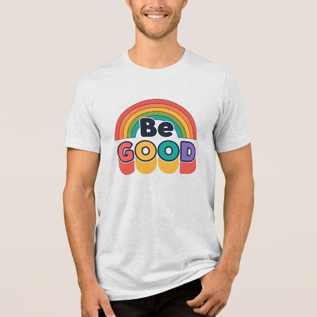 Sei gut Tri-Blend shirt (Vorderseite)