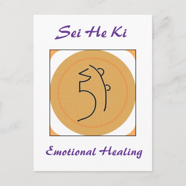 Sei He Ki Reiki Symbol Postkarte (Vorderseite)