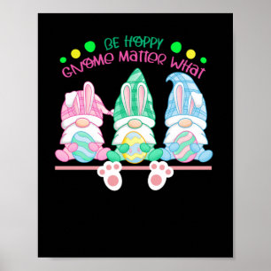 Sei Hoppy Gnome, was Aufkleber Poster