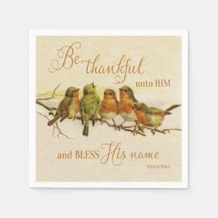 Sei Ihm dankbar und segne seinen Namen Serviette