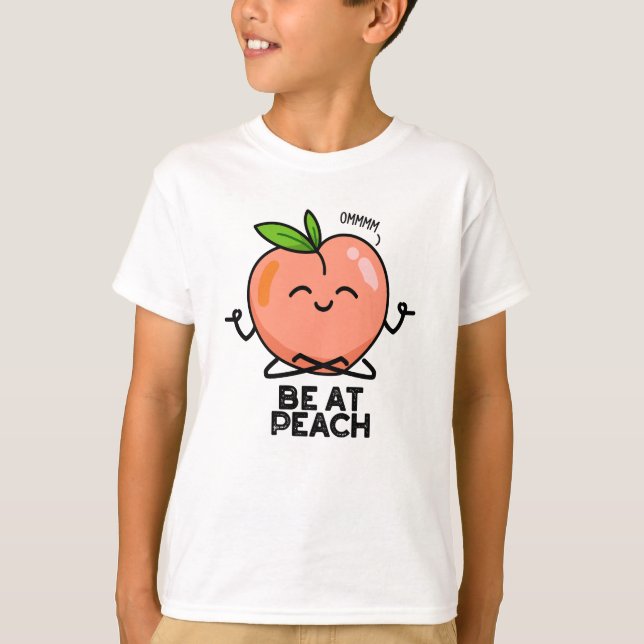 Sei im Peach Funny Fruit Pub T-Shirt (Vorderseite)