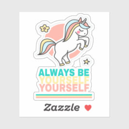 Sei immer du selbst aufkleber