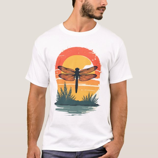 Sei immer du selbst, außer du kannst eine Libelle  T-Shirt (Vorderseite)