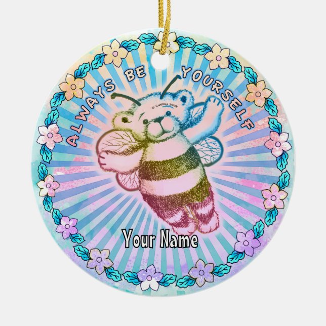 Sei immer du selbst keramik ornament (Vorne)