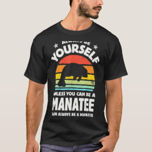 Sei immer du selbst Manati Seekuh Retro Vintage T-Shirt