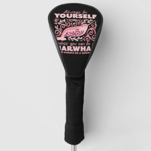 Sei immer du selbst, Tiernarwhal-Ornament Golf Headcover