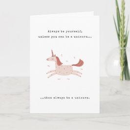 Sei immer ein Einhorn Geburtstag Karte