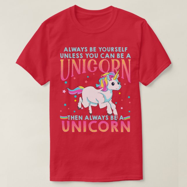 Sei immer ein Einhorn T-Shirt (Design vorne)