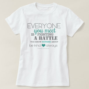 Sei immer freundlich (aqua) T-Shirt