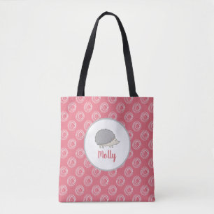 Sei immer fröhlich Rosa Igel individuell Tote Bag