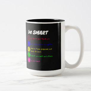 Sei intelligent zweifarbige tasse