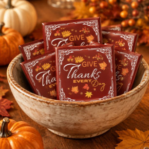 Sei jeden Tag dankbar Herbstlaub-Magnet Magnet