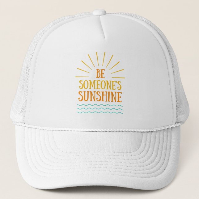 Sei jemand's SunShine Trucker Hat Truckerkappe (Vorderseite)