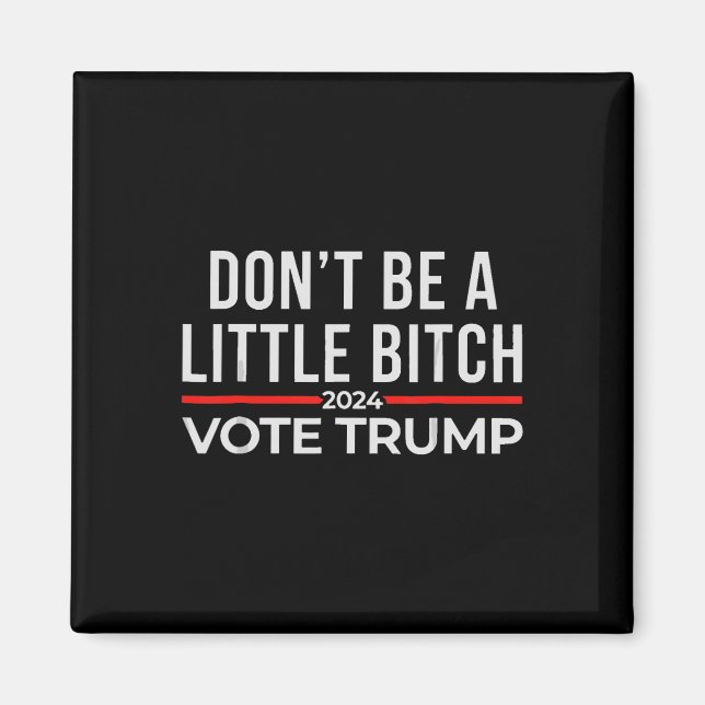 Sei kein bisschen 2024 mit Trump 1 Magnet (Vorne)