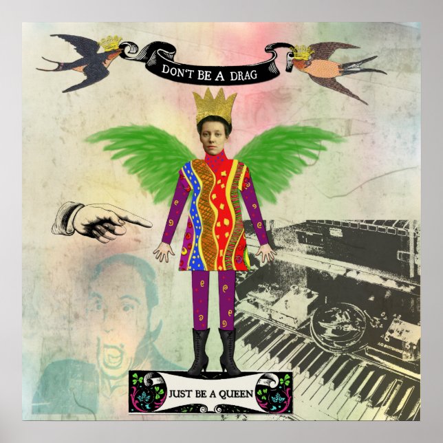 Sei kein Drag, nur ein Queen Poster zu sein (Vorne)