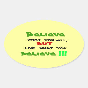 Sei kein Heuchler Ovaler Aufkleber