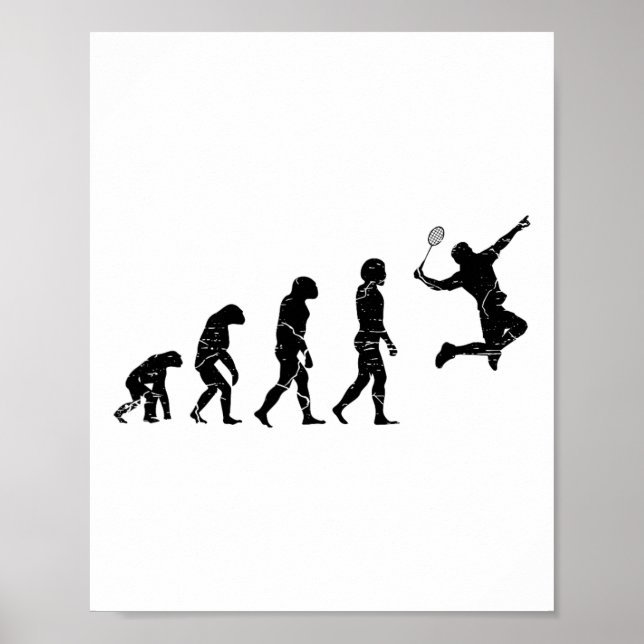 Sei kein Netto-Picker-Badminton-Player-Shuttle-RAC Poster (Vorne)