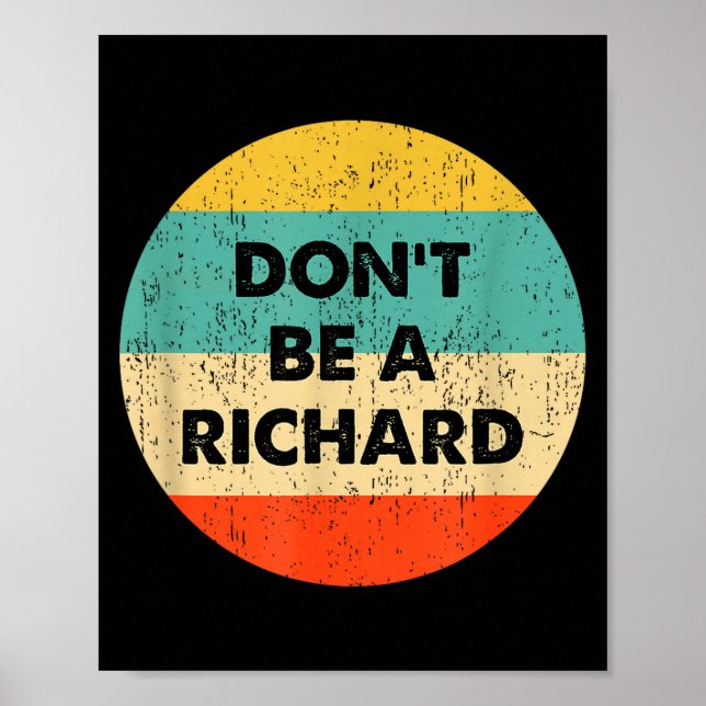 Sei kein Richard Poster (Vorne)