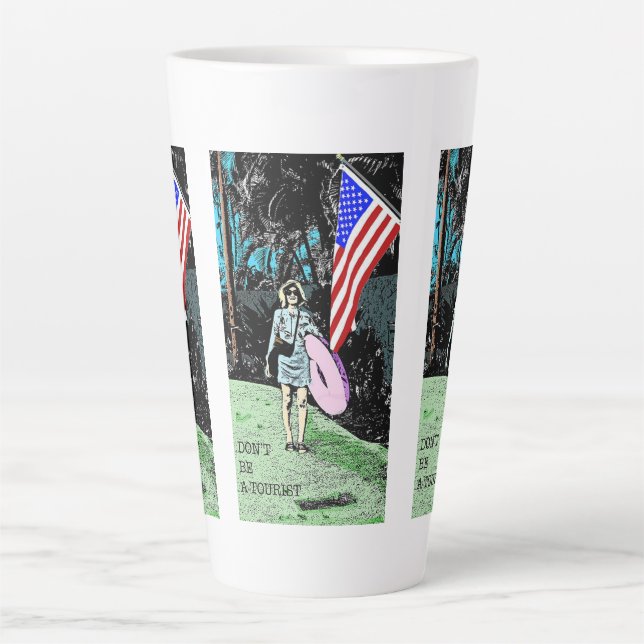 Sei kein Tourist, Kaffee, Tasse (Vorderseite)