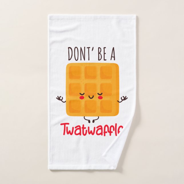Sei kein Twatwaffel Badhandtuch Set (Handtuch)