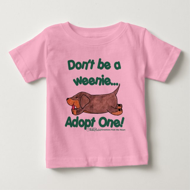 Sei kein Würstchen! Baby T-shirt (Vorderseite)