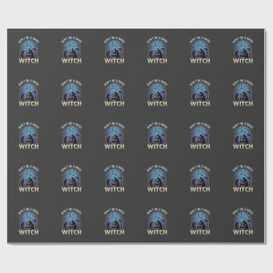 Sei keine einfache Hexe Halloween Kessel schwarze  Geschenkpapier