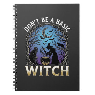 Sei keine einfache Hexe Halloween Kessel schwarze Notizblock