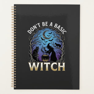 Sei keine einfache Hexe Halloween Kessel schwarze Planer