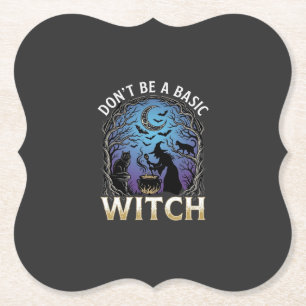 Sei keine einfache Hexe Halloween Kessel schwarze Untersetzer