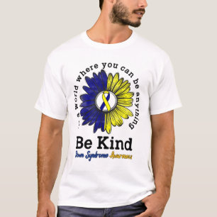Sei Kind World Down Syndrome Day Awareness Ribbon T-Shirt
