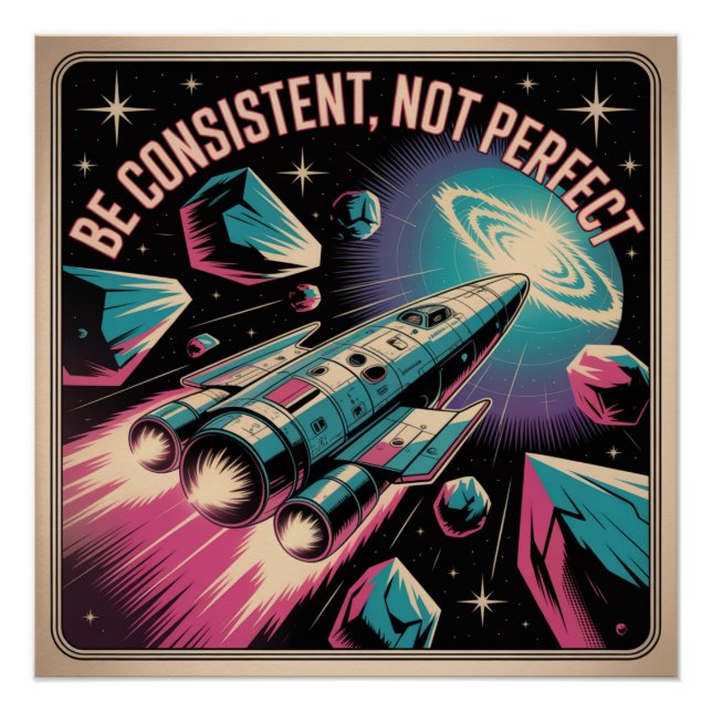 Sei konsequent, nicht perfekt poster (Vorderseite)
