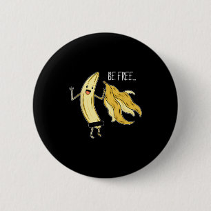 Sei kostenlos lustige Banana Grafik Fruit Lover Fr Button
